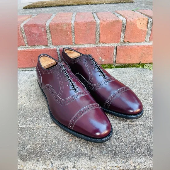 Brand New Allen Edmonds Vintage Cordovan Color Oxford Shoes - Picture 6 of 11